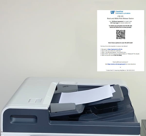 printer with print
